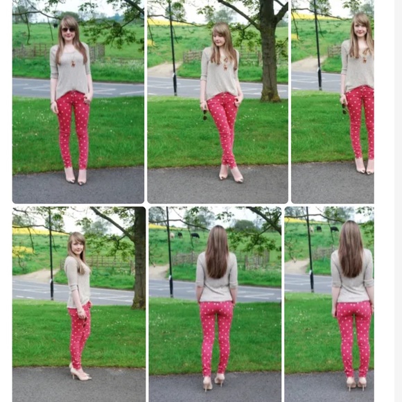 Paige Verdugo Ultra Skinny Polka Dot Jeans Sz 29 Like New - Picture 4 of 16